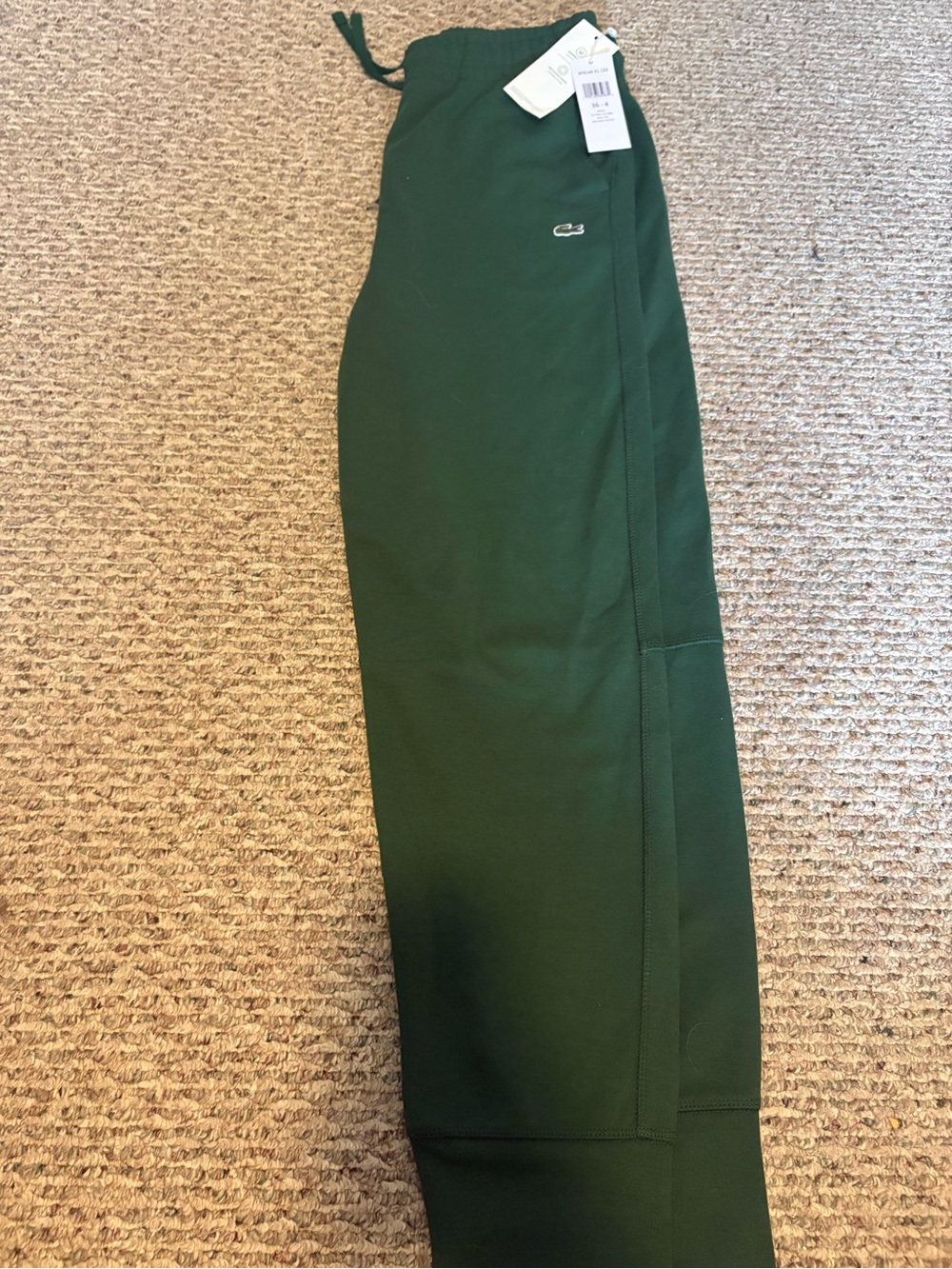 Lacoste Dark Green Drawstring Joggers Pants - New